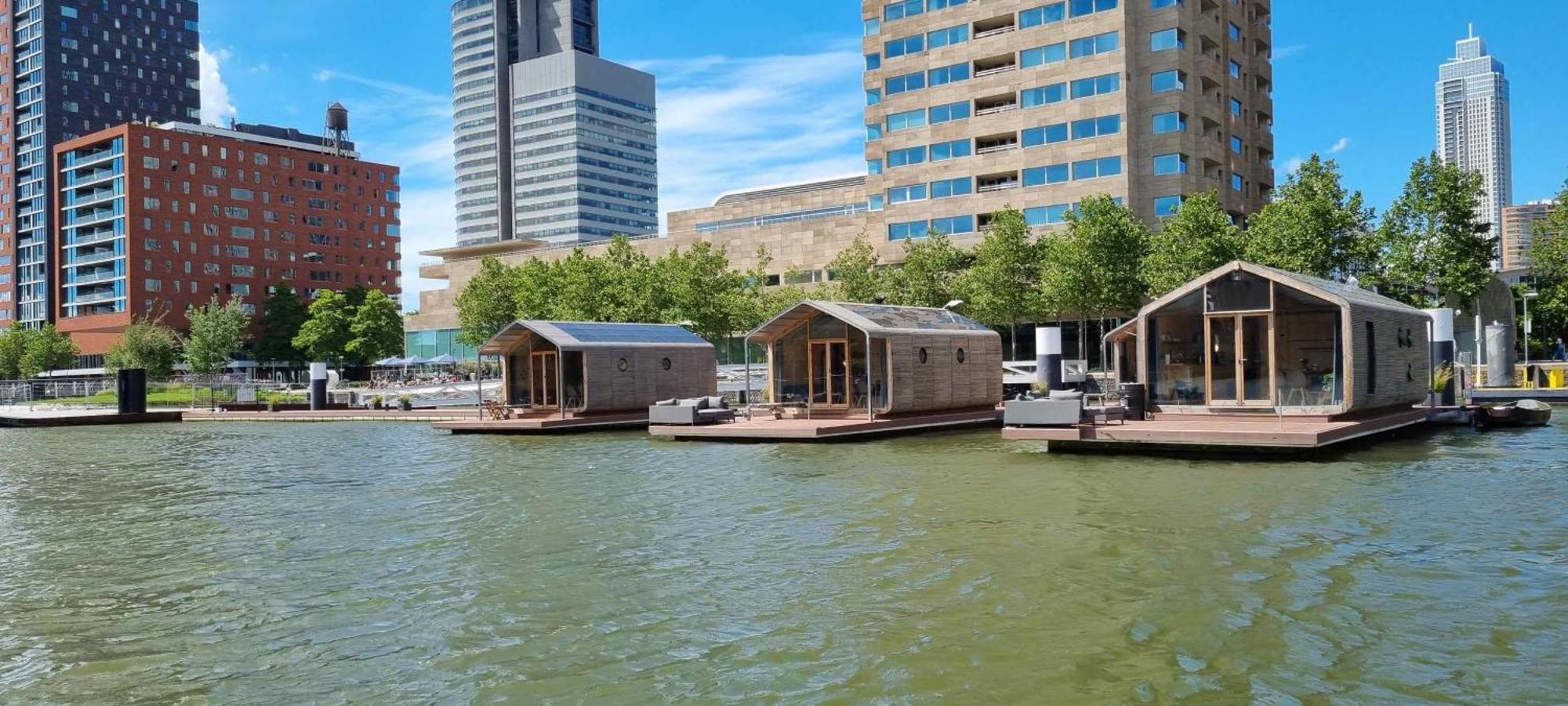 Вилла Wikkelboats At Floating Rotterdam Rijnhaven Экстерьер фото